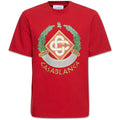 Casa Blanca Crest T-shirt Red Designer Tee