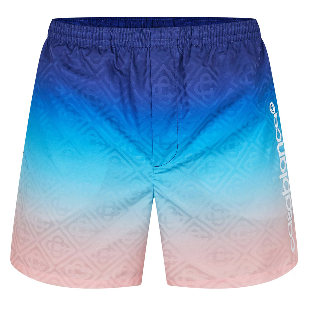 Casablanca Men’s Printed Swim Shorts - Blue Gradient