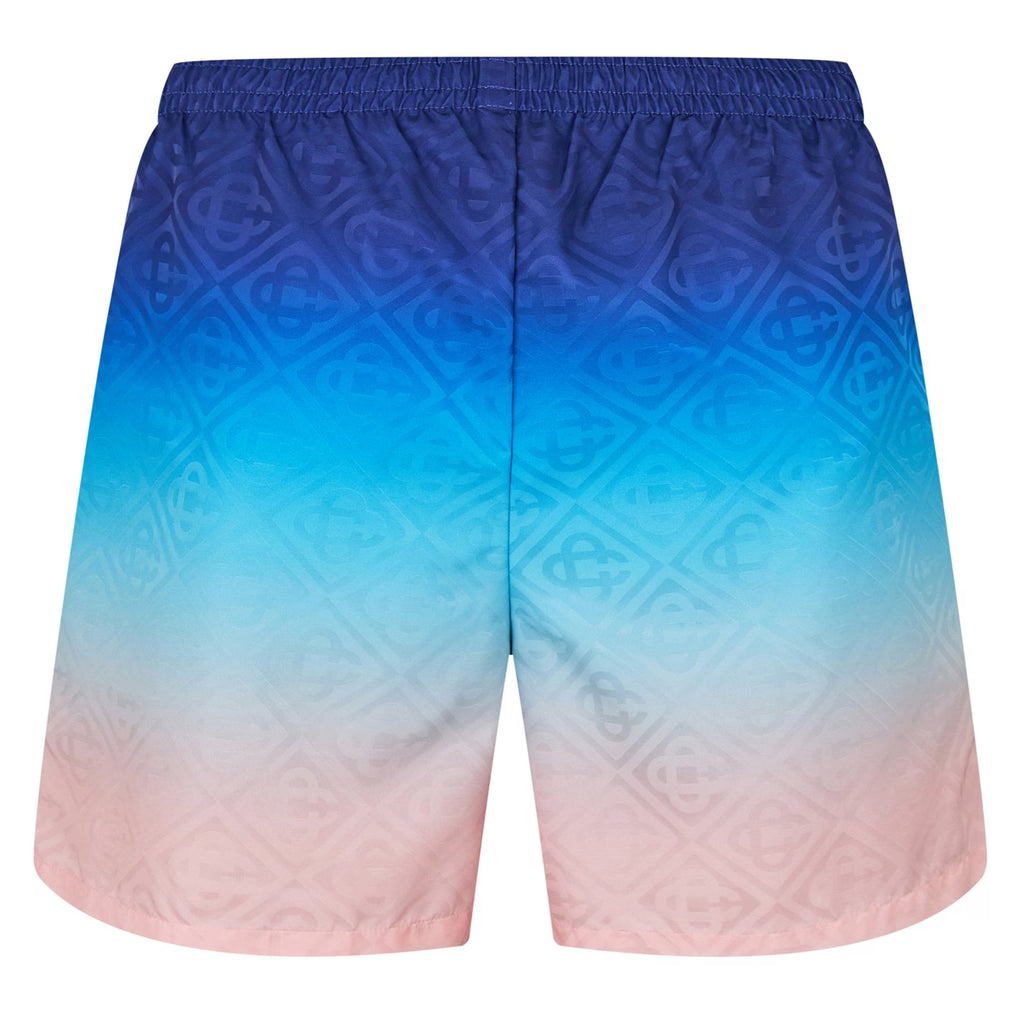 Casablanca Men’s Printed Swim Shorts - Blue Gradient