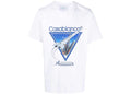 Casablanca aiiiiir print organic cotton t-shirt white