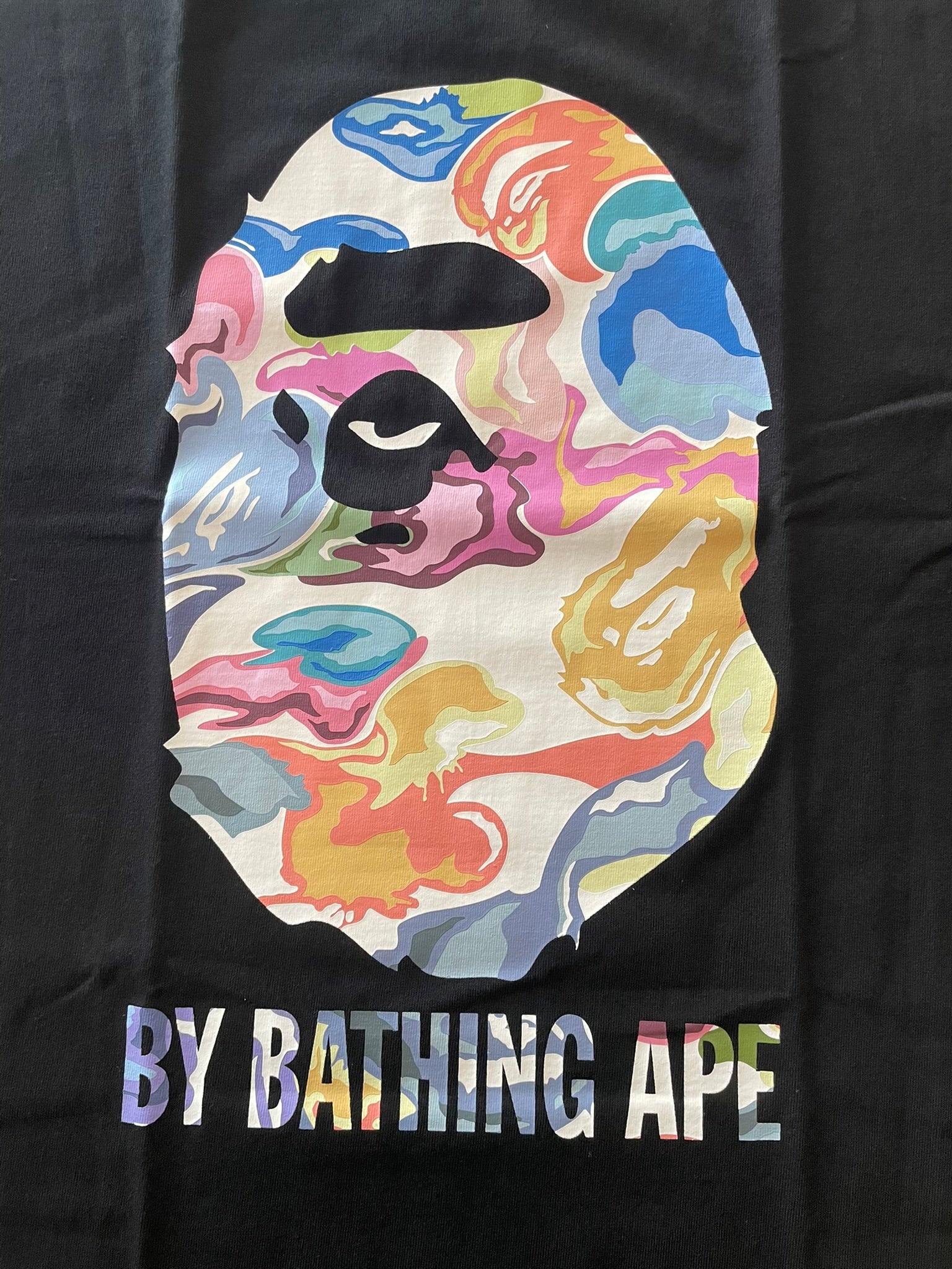 A Bathing Ape BAPE "Art Camo By Bathing Ape Tee" Black