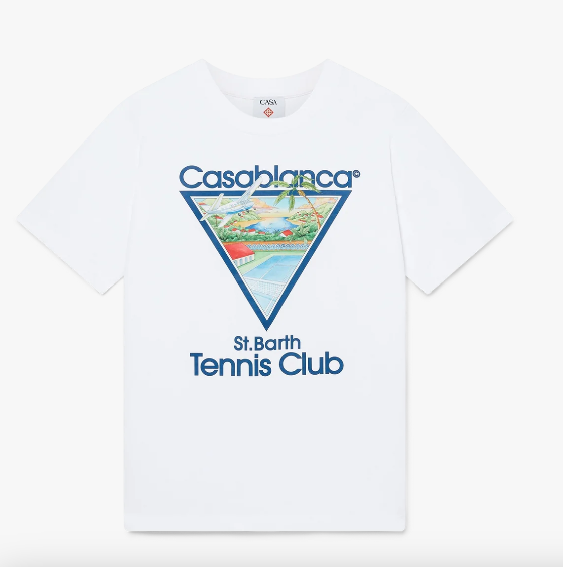 CASABLANCA EXCLUSIVE TENNIS CLUB ICON T-SHIRT